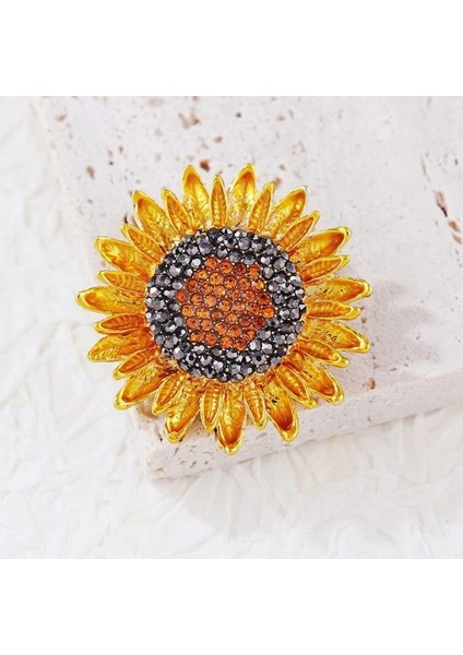 Sunflower Ayçiçeği Broş