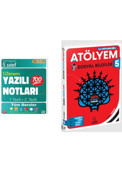 5. Sınıf Yazılı Notları 1. Dönem 1 ve 2. Yazılı 2025 ve Arı Yayıncılık 5. Sınıf Sosyal Bilgiler Atölyem 2025 - Erkan İsanmaz