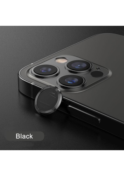 iPhone 15 Pro Max ve iPhone 15 Pro Safir Kamera Lens Koruyucu Uygulama Aparatlı