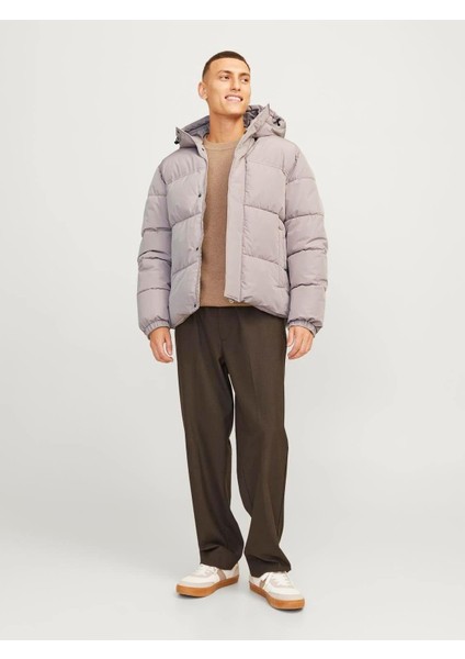 Jjebradley Puffer Jacket Erkek Şişme Mont Gri 12256974 V2