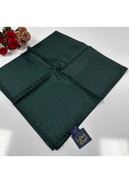 Kristal Jakar Pamuk Eşarp Zümrüt JPR0112