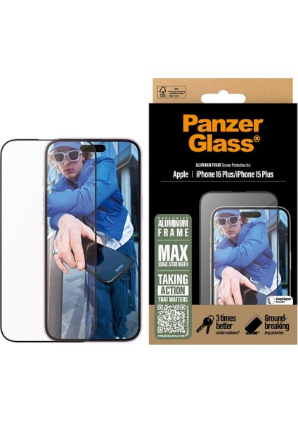 iPhone 16 Plus Alüminyum Çerçeve Uwf Ekran Koruyucu fiyatları
