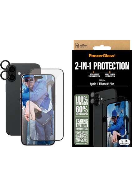 iPhone 16 Plus 2 In 1 Bundle Ekran Koruyucu & Kamera Koruyucu fiyatları