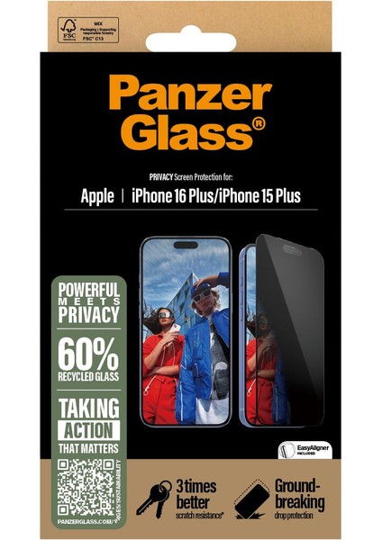 iPhone 16 Plus Privacy Uwf Ekran Koruyucu