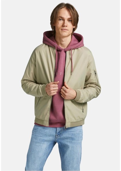 Jack & Jones Jjerush Bomber Erkek Mevsimlik Mont Bej 12165203 V1