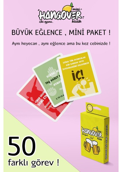Mini Hangover Klasik Içki Oyunu fiyatları