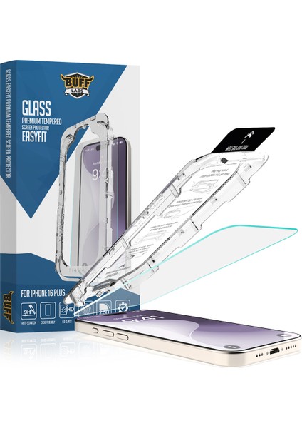 Buff iPhone 16 Plus Glass Easyfit Cam Ekran Koruyucu - Şeffaf