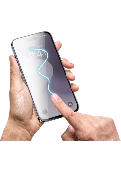 Buff iPhone 16 Plus Glass Easyfit Cam Ekran Koruyucu - Şeffaf modelleri