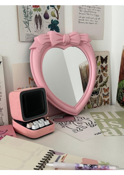 Pembe Kalp Fiyonk Makyaj Aynası fiyatları