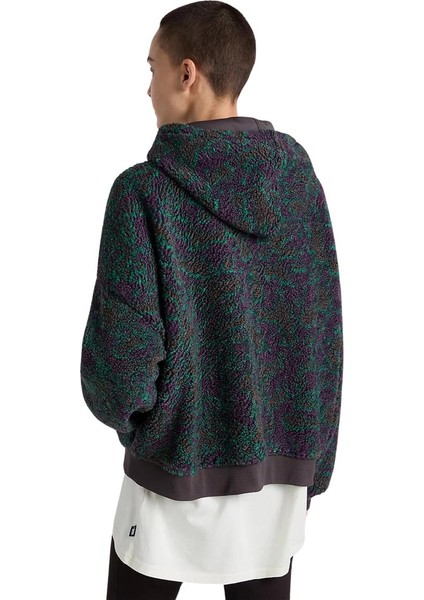 Collett Boucle Loose Hoodie Kadın Antrasit Sweatshirt fırsatları