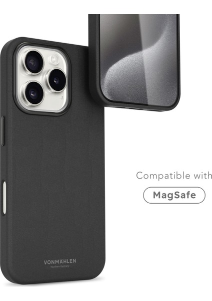 Deri Görünümlü Kapak & Kılıf Apple iPhone 16 Pro - Siyah fiyatları