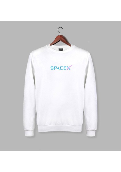 Spacex Baskılı Yazılı Özel Tasarım Sweat Space x Sweatshirt
