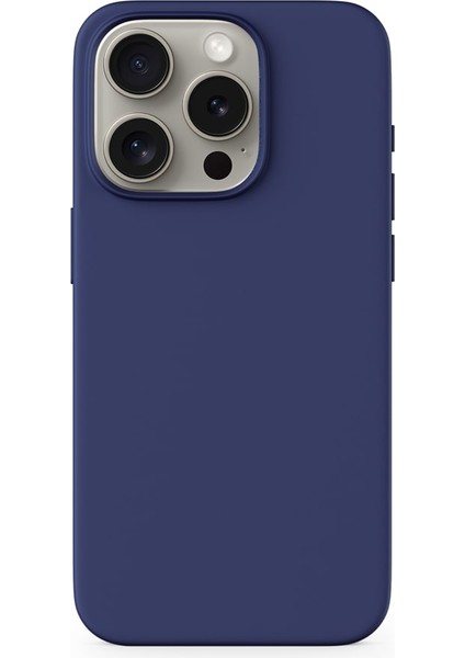 Mag+ Silikon Kılıf Apple iPhone 15 Pro - Mavi