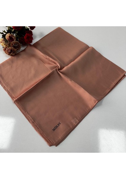 Düz Kristal Eşarp Şeftali LTA0506