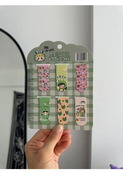 Frog Magnetic Bookmark / Kitap Ayracı 6lı Set