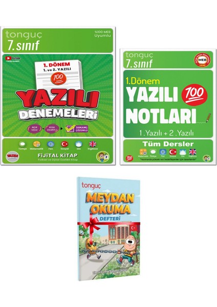 7. Sınıf Yazılı Denemeleri 1. Dönem 1 ve 2. Yazılı 7. Sınıf Yazılı Notları