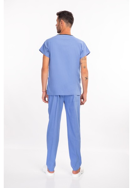 Scrubs - Cerrahi Üniforma - Doktor Hemşire Nöbet Hastane Takımı - Dokuz Eylül Mavisi modelleri