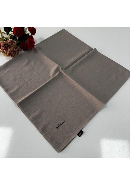 Romeo Pamuk Keten Eşarp Latte VTM0211