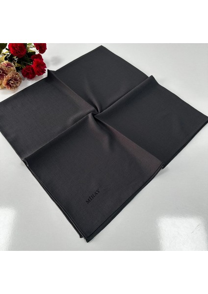 Romeo Pamuk Keten Eşarp Antrasit VTM0205