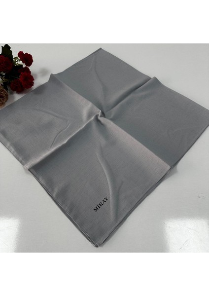 Romeo Pamuk Keten Eşarp Gümüş VTM0207
