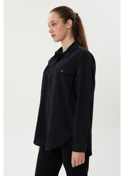 Bg 824 Çift Cepli Çıtçıtlı Ince Fitilli Oversize Kadın Kadife Gömlek fırsatları