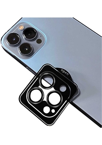 iPhone 16 Pro Max Kolay Takma Aparatlı Cl-18 Kamera Lens Koruyucu