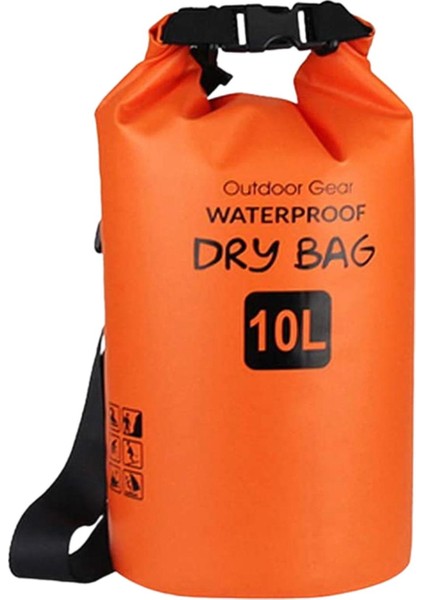 Su Geçirmez Çanta Su Geçirmez Çuval Ekipmanı Tutar Çanta 10L Turuncu (Yurt Dışından) indirimleri