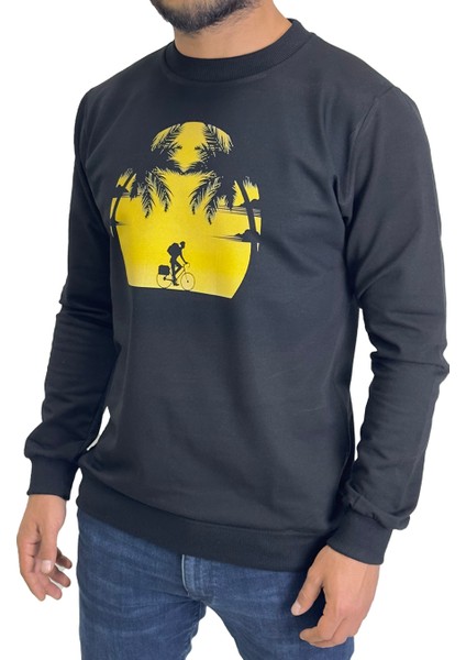 Standart Fit Normal Kesim 2 Iplik Pamuklu Bisiklet Yaka Sweatshirt modelleri