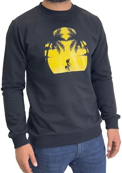 Standart Fit Normal Kesim 2 Iplik Pamuklu Bisiklet Yaka Sweatshirt fırsatları