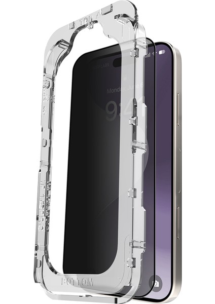 Buff iPhone 16 Plus 5d Privacy Easyfit Hayalet Ekran Koruyucu - Şeffaf modelleri