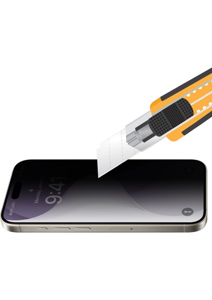 Buff iPhone 16 Plus 5d Privacy Easyfit Hayalet Ekran Koruyucu - Şeffaf indirimleri