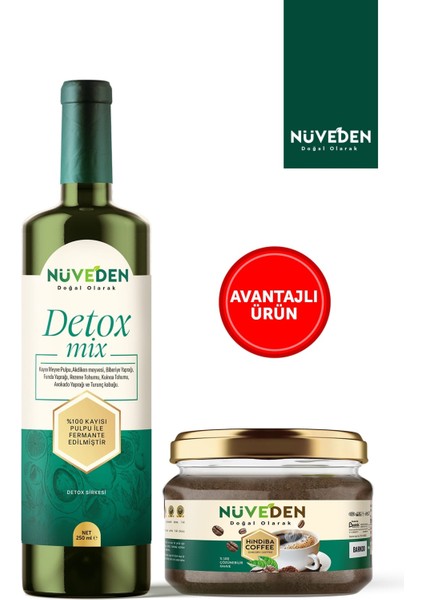 Nüveden Hindiba Kahve&Detox Sirke