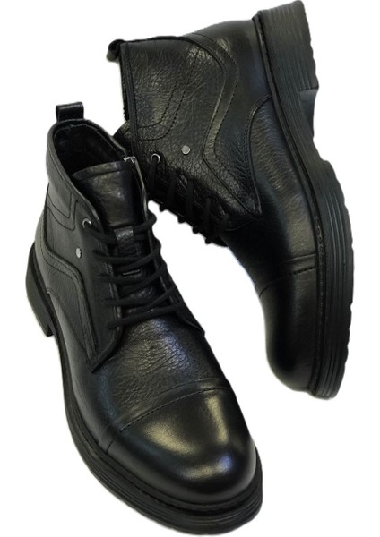 Kafkaslar Deri Klasik Ipli Model Ortopedik Tabanlı Kısa Erkek Bot modelleri