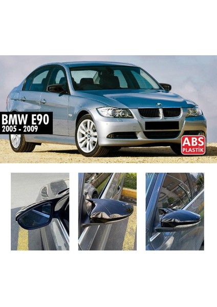 Bmw 3 Serisi E90 Makyajsız Yarasa Ayna Kapağı - 2005-2009