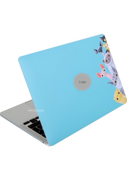 Macbook Air M2-M3 Kılıf 13.6inç Yapıştırma Sticker Koruyucu Kaplama Animal03 A2681 A3113 ile Uyumlu
