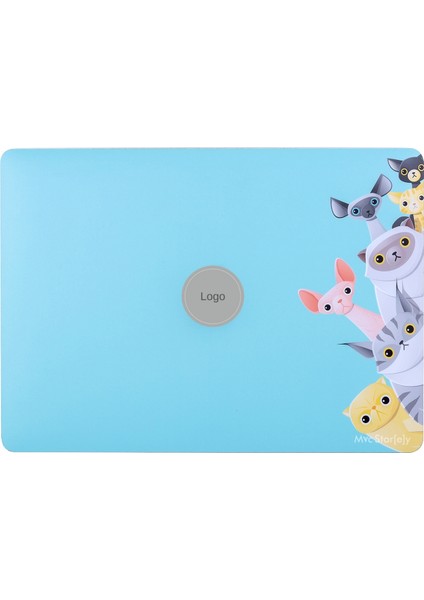 Macbook Air M2-M3 Kılıf 13.6inç Yapıştırma Sticker Koruyucu Kaplama Animal03 A2681 A3113 ile Uyumlu