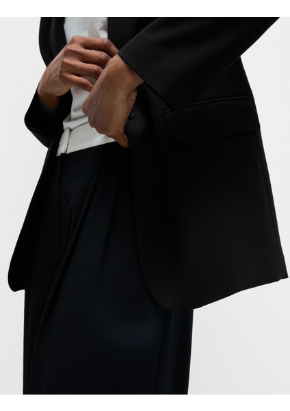 Relaxed Fit Blazer Ceket