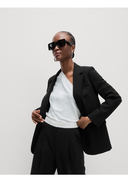 Relaxed Fit Blazer Ceket