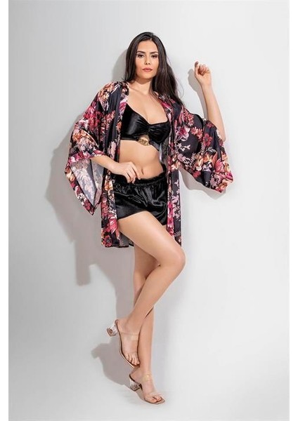 MOTTO10BUTIK 3'lü Şort Takımı Desenli