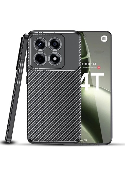 Xiaomi Mi 14T Pro Kılıf Kamera Çıkıntılı Karbon Desenli Uzun Ömürlü Renk Atmaz Koruyucu Silikon fiyatları