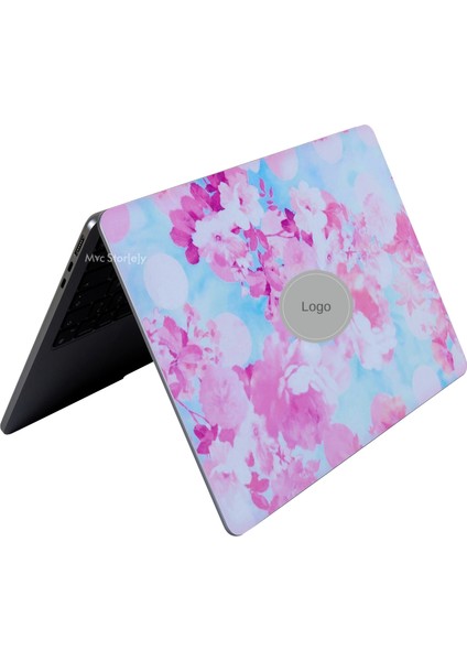 Macbook Air M2-M3 Kılıf 13.6inç Flower03 Yapıştırma Sticker Kaplama Koruyucu A2681 A3113 ile Uyumlu