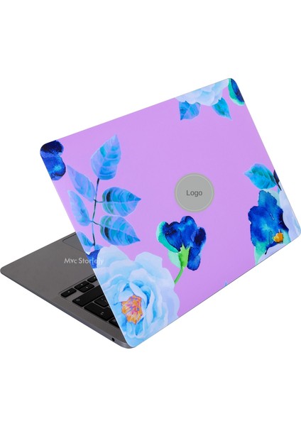 Macbook Air M2-M3 Kılıf 13.6inç Flower03 Yapıştırma Sticker Kaplama Koruyucu A2681 A3113 ile Uyumlu