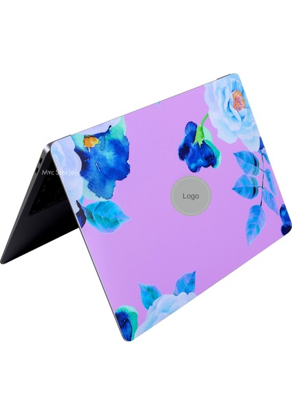 Macbook Air M2-M3 Kılıf 13.6inç Flower03 Yapıştırma Sticker Kaplama Koruyucu A2681 A3113 ile Uyumlu