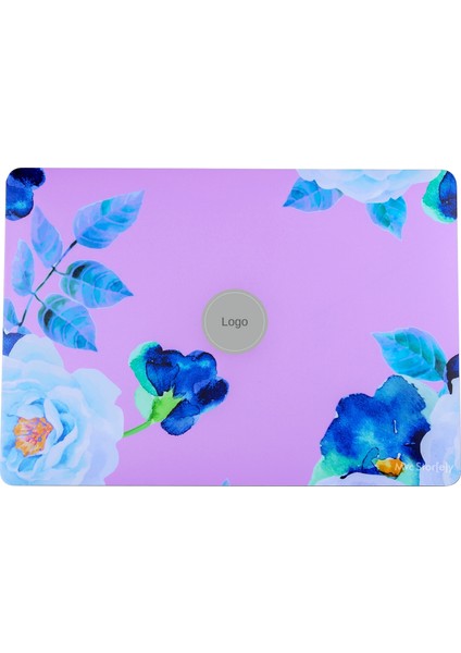 Macbook Air M2-M3 Kılıf 13.6inç Flower03 Yapıştırma Sticker Kaplama Koruyucu A2681 A3113 ile Uyumlu