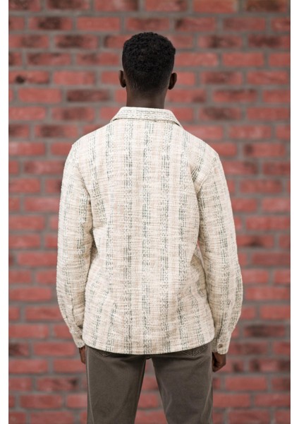 Brenzo Yarı Oversize (Hafif Bol) Kalın Çizgili Oduncu Gömlek indirimleri