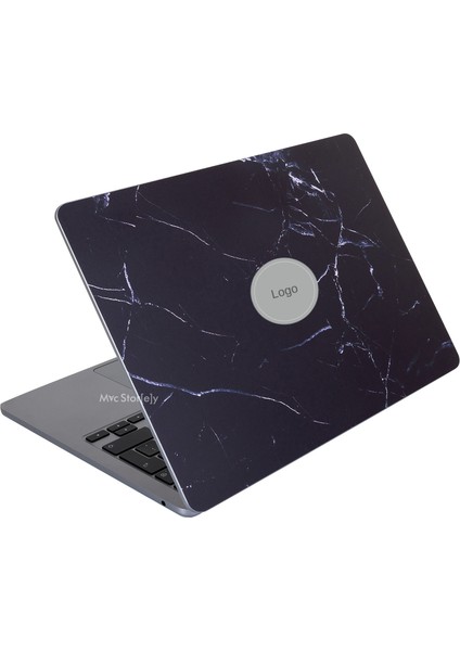 Macbook Air Kılıf M2-M3, 13.6inç Yapıştırma Sticker Kaplama Koruyucu Marble14 A2681 A3113 ile Uyumlu