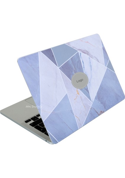 Macbook Air Kılıf M2-M3, 13.6inç Yapıştırma Sticker Kaplama Koruyucu Marble14 A2681 A3113 ile Uyumlu