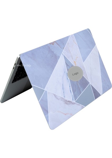 Macbook Air Kılıf M2-M3, 13.6inç Yapıştırma Sticker Kaplama Koruyucu Marble14 A2681 A3113 ile Uyumlu