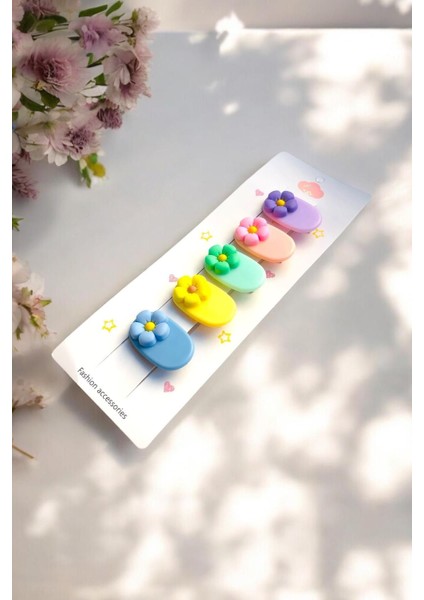 Çocuk 5 Adet Papatya Figürlü 4 cm Pens Toka fiyatları