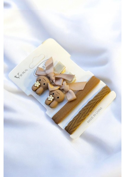 Çocuk Karakterli 2 Adet Pens 2 Adet Lastik Toka Seti fiyatları